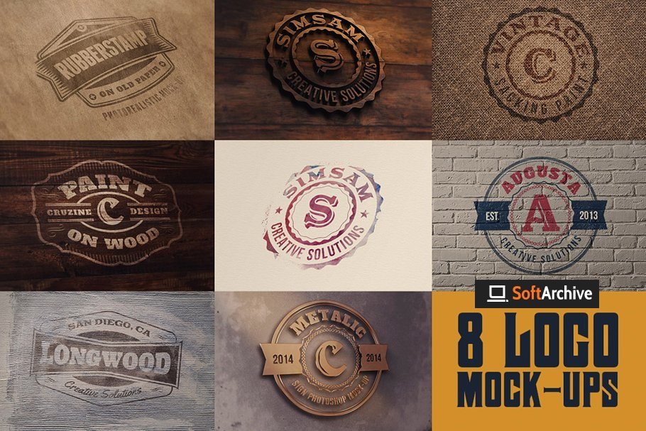 Download Download Creativemarket 8 Realistic Logo Or Text Mock Ups 4981395 Softarchive