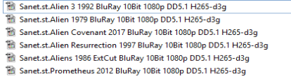Alien Collection BluRay 10Bit 1080p DD5.1 H265-d3g