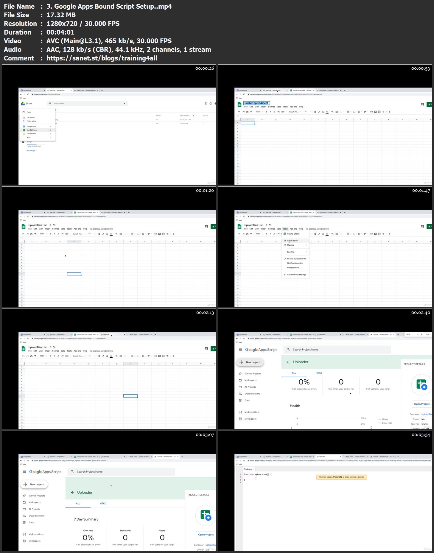 google app script download file