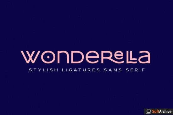 Wonderella   Stylish Ligatures Sans Font