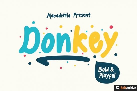 Donkey   Playful Font