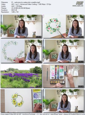 Loose Florals: Paint a Watercolor Wreath in 5 Steps