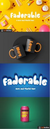 Fadorable   Cute And Playful Font