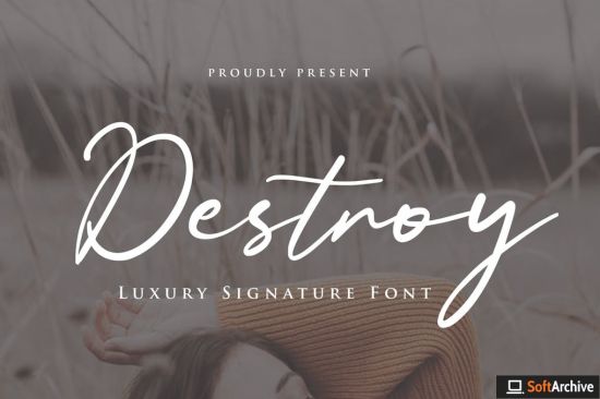 Destroy Script Font