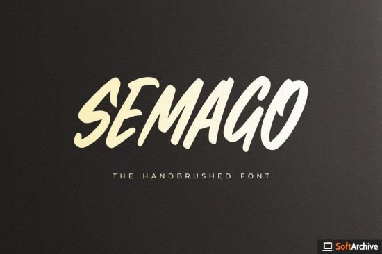 Semago   The Handbrushed Font