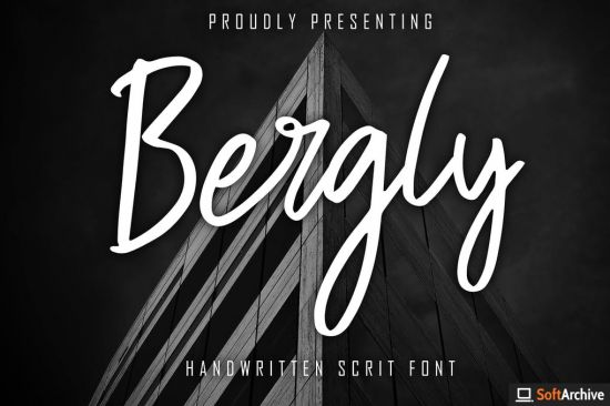 Bergly Handwritten Script Font