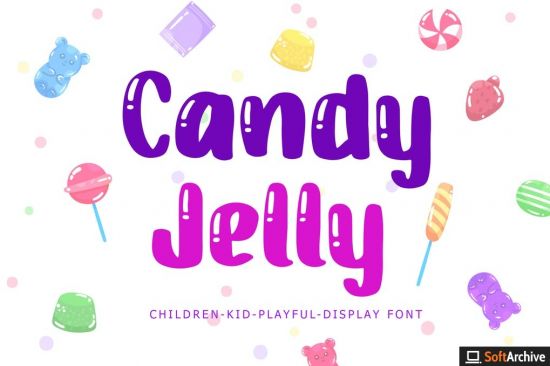 Candy Jelly Playful Display Font