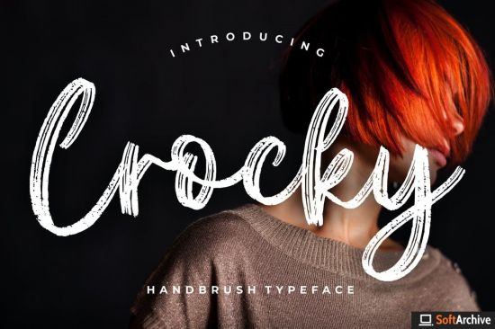 Crocky Handbrush Typeface Font