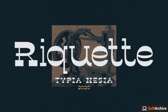 Riquette   Reverse Serif Font