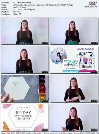 100 Day Watercolor Challenge - 5 Minute Paintings - Build a Creative Habit