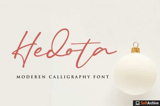 Hedota Signature Font