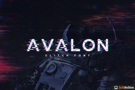 Avalon   Glitch Font
