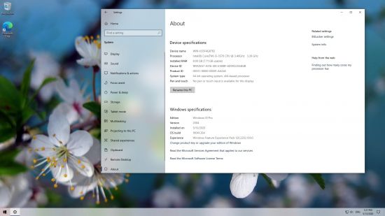 Windows 10 Pro 20H1 2004.10.0.19041.264 Slim EN-US (x64) Preactivated - May 2020