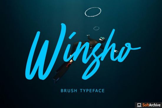 Winsho Brush Typeface Font