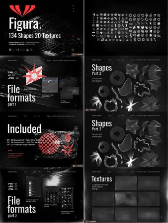 Creativemarket   Abstract Shapes and Texures 4931784