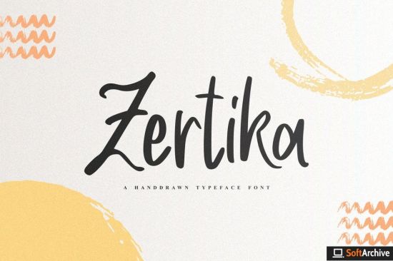 Zertika   A Handdrawn Typeface Font
