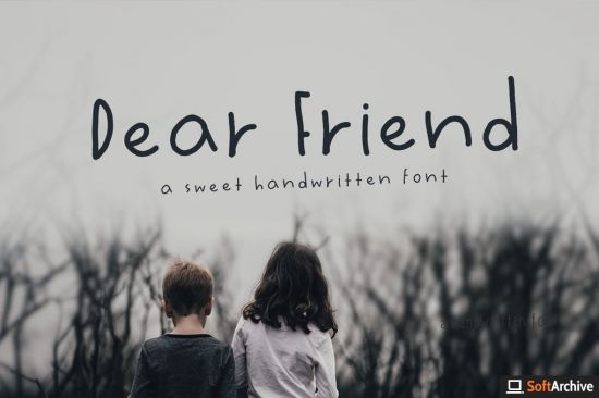 Dear Friend Handwritten Font
