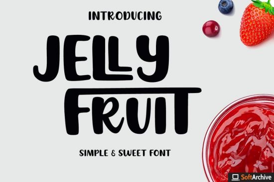 Jelly Fruit   Simple & Sweet Font