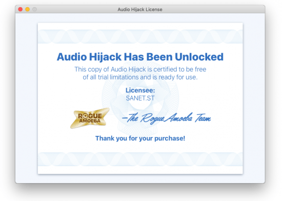 Audio Hijack 3.7.2 macOS