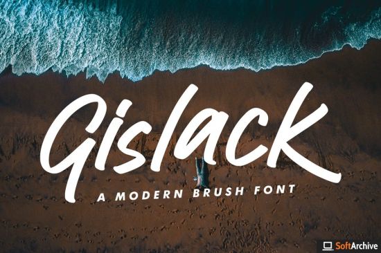 Gislack Brush Font