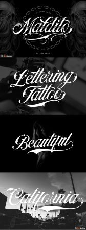 Creativemarket   Maldito Font Tattoo Style 4879169