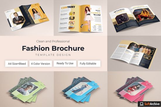Creativemarket   Fashion Magazine Brochure Template 4576984