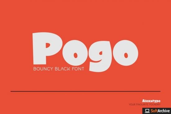 Pogo   Bouncy Black font