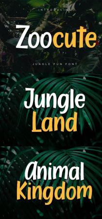 DesignOptimal Zoocute Jungle Fun Font
