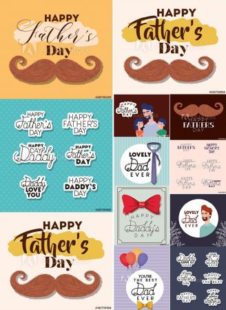 Happy Father Day Illustrations Set Vol 2