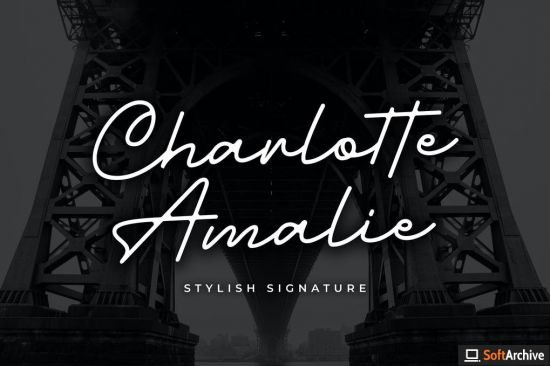 Charlotte Amalie   Stylish Signature Font