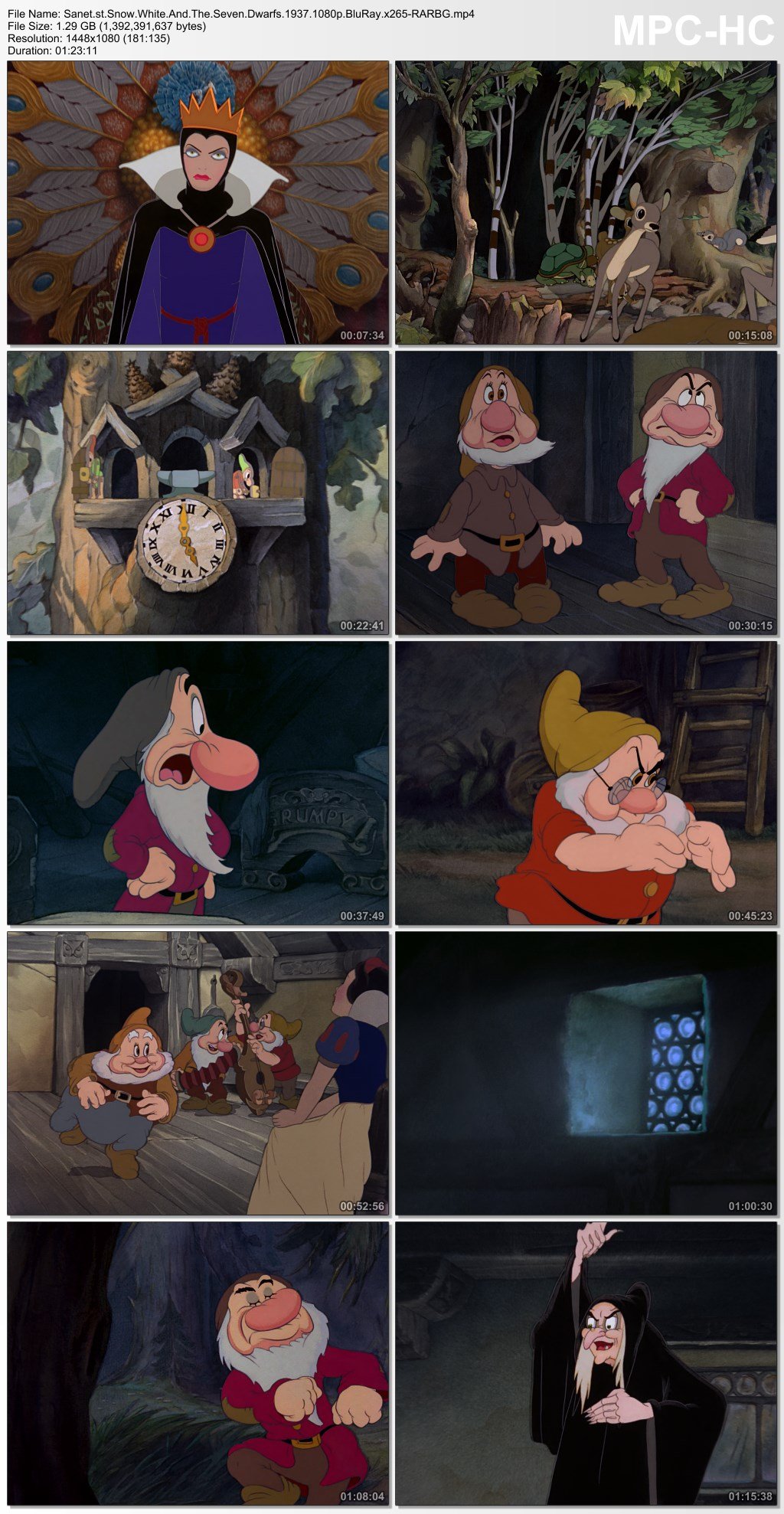 Snow White And The Seven Dwarfs 1937 1080p Bluray X265 Rarbg Softarchive 