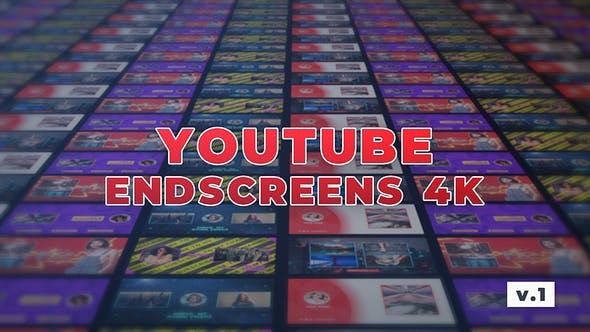 Videohive - YouTube EndScreens 4K v.1 - 26838437 - After Effects Project Files