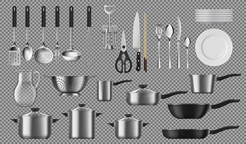 Kitchenware and tableware, crockery