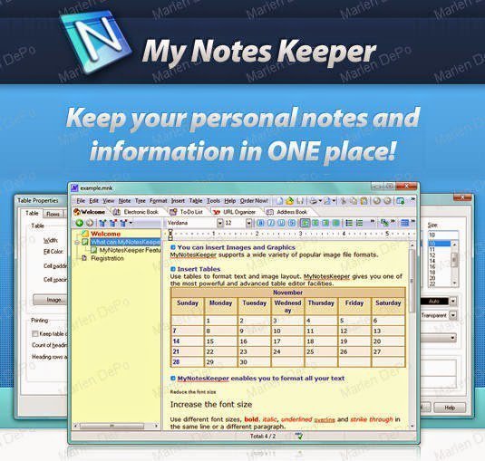 Portable My Notes Keeper 3.9.3 Build 2208