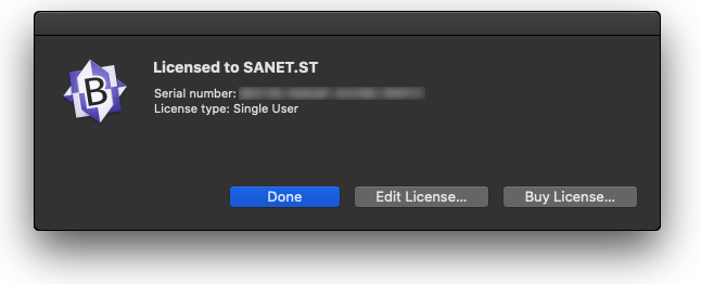 BBEdit 13.1 macOS