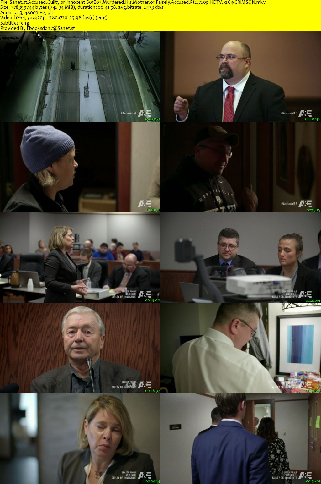 Accused Guilty or Innocent S01 720p HDTV x264-MIXED - SoftArchive