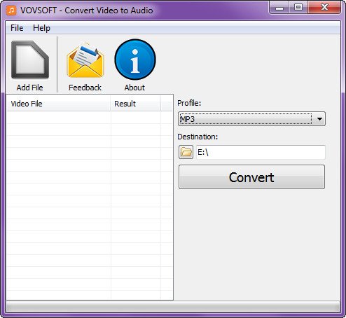 Portable VovSoft Convert Video to Audio 1.3