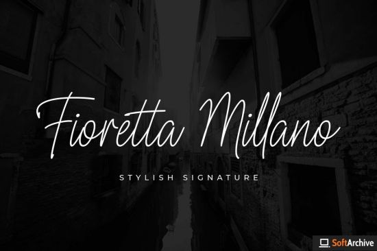 Fioretta Millano   Stylish Signature Font