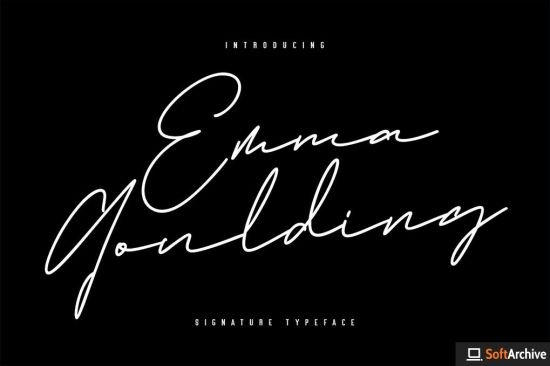 Emma Goulding Signature Collection Script Font