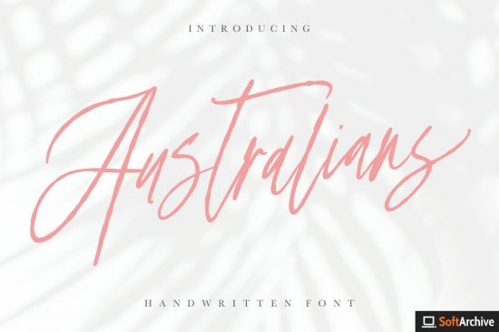 Australians   Handwritten Font
