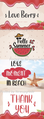 Love Berry Font