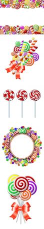 Delicious Colorful Lollipop Collection