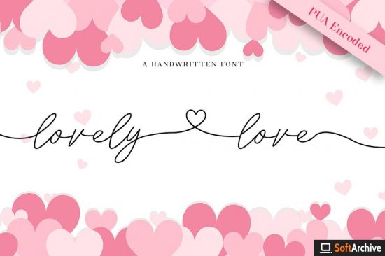 Lovely Love   Handwritten Font
