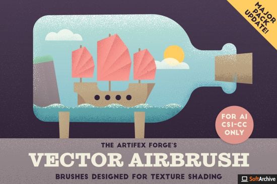 Creativemarket   The Vector Airbrush   Shader Brushes 169701