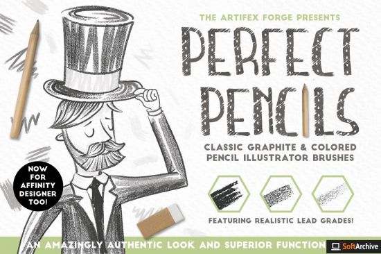 Creativemarket   Perfect Pencils   Brush Pack 1186269