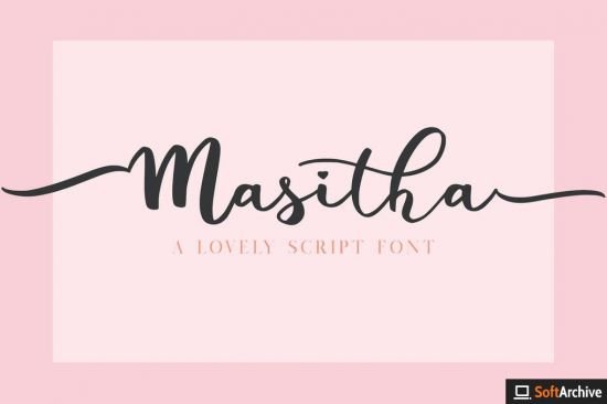 Masitha   A Lovely Script Font