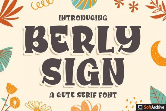 Berly Sign   a Cute Serif Font