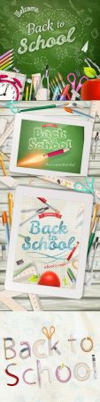 Back to school and accessories collection illustration 42