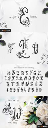 Angelina Monogram Font