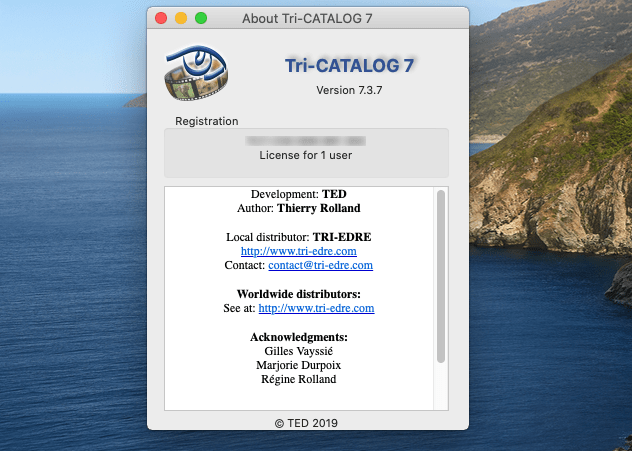 Tri-CATALOG 7.3.7 macOS
